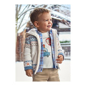 Mayoral Baby Boy Cream Knitted Zipper